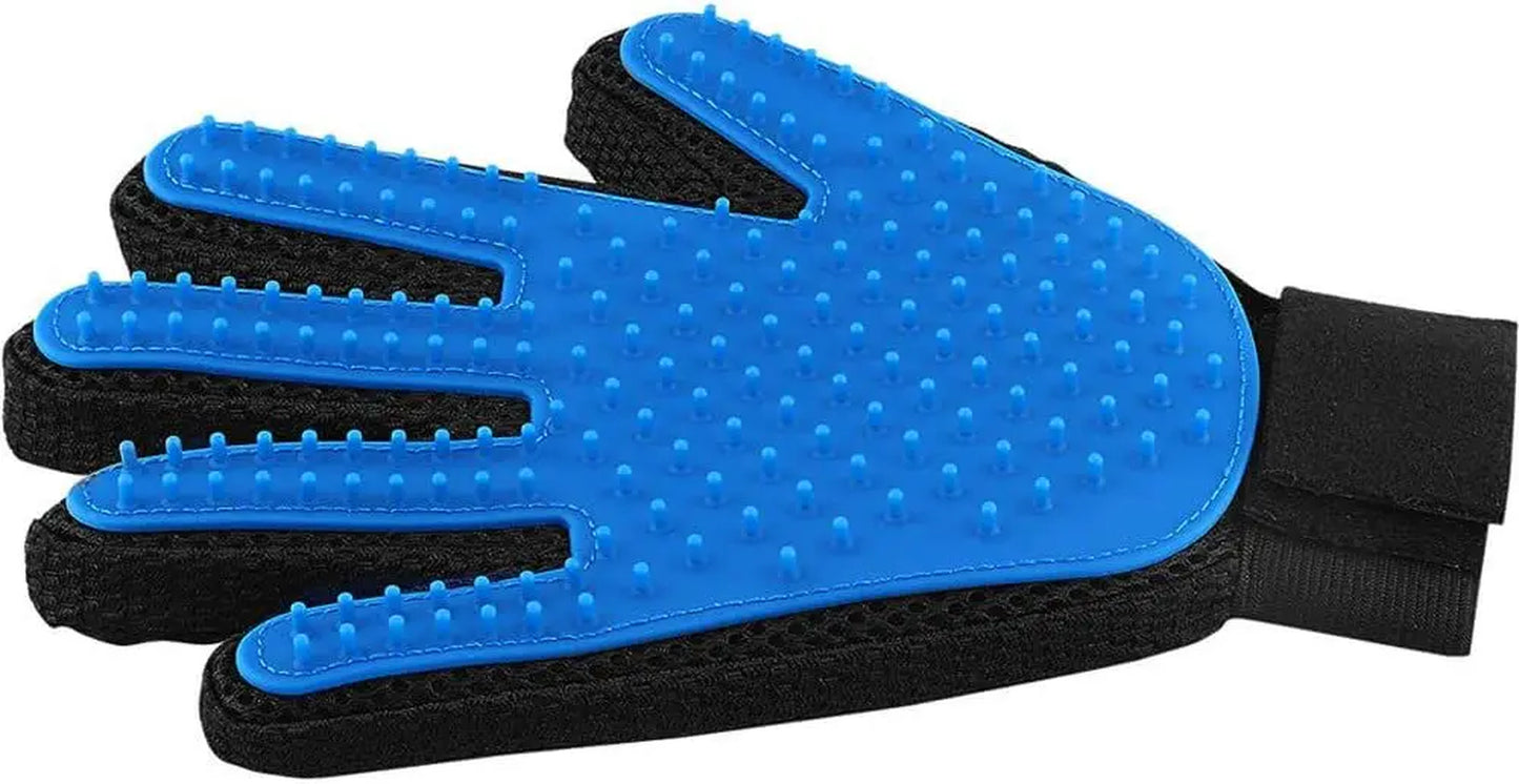 Double Sided De-Shedding & Scrubbing Glove/Brush For Pets
