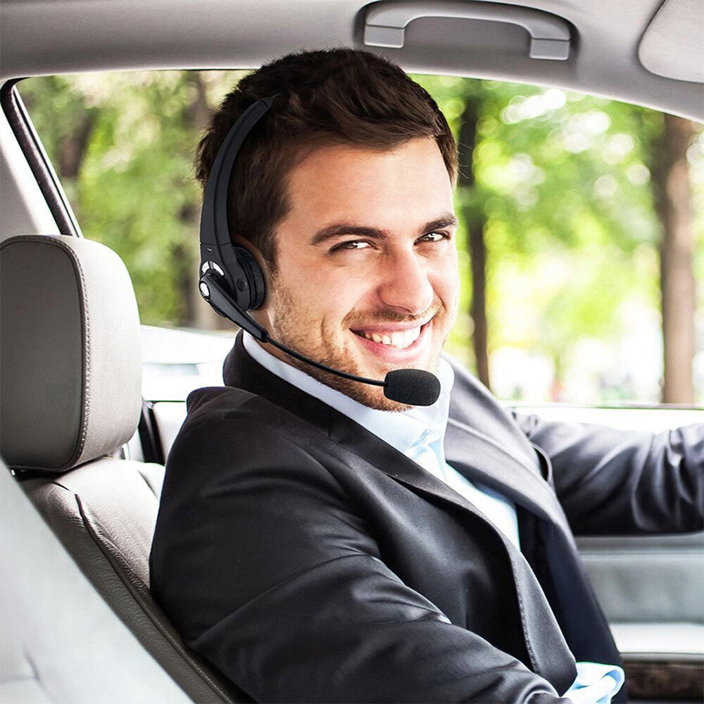 Advanced One-Ear Wireless Bluetooth Headset W/ Microphone