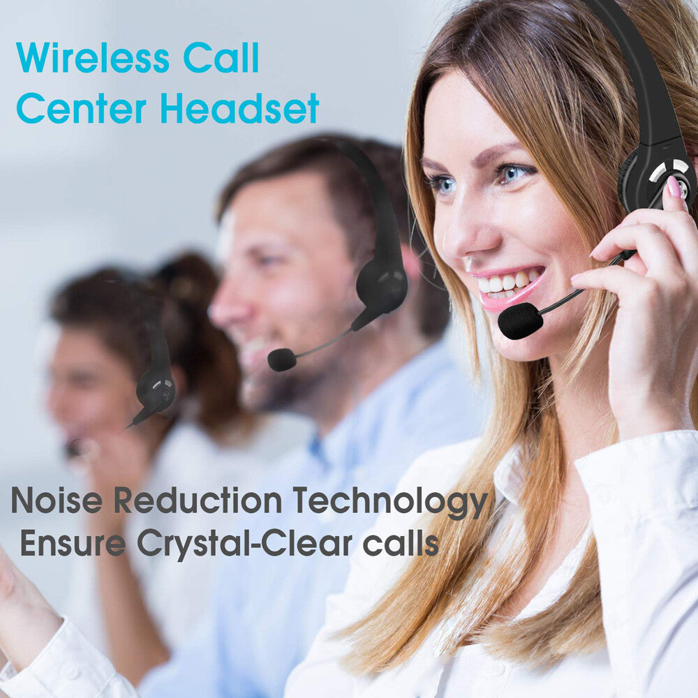 Advanced One-Ear Wireless Bluetooth Headset W/ Microphone