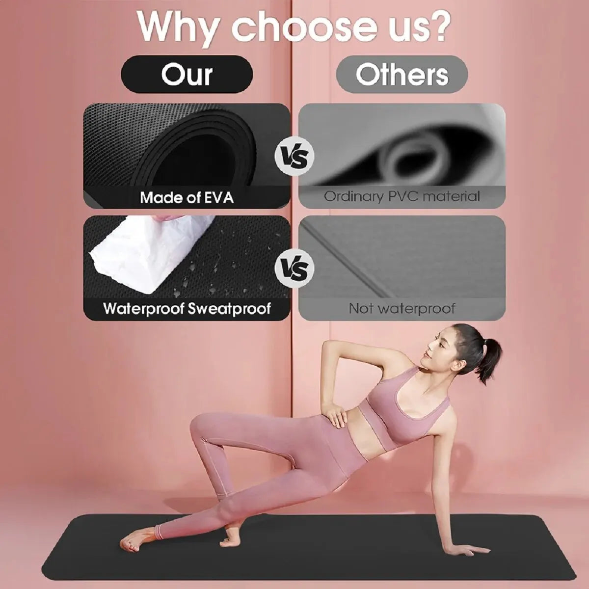 Thick Anti-Slip Sport/Fitness Yoga Mats 