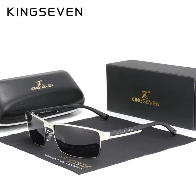 Sleek Designer Sport Sunglasses For Men Complete With Custom Bag, Glasses Case, & Lens Cleaner