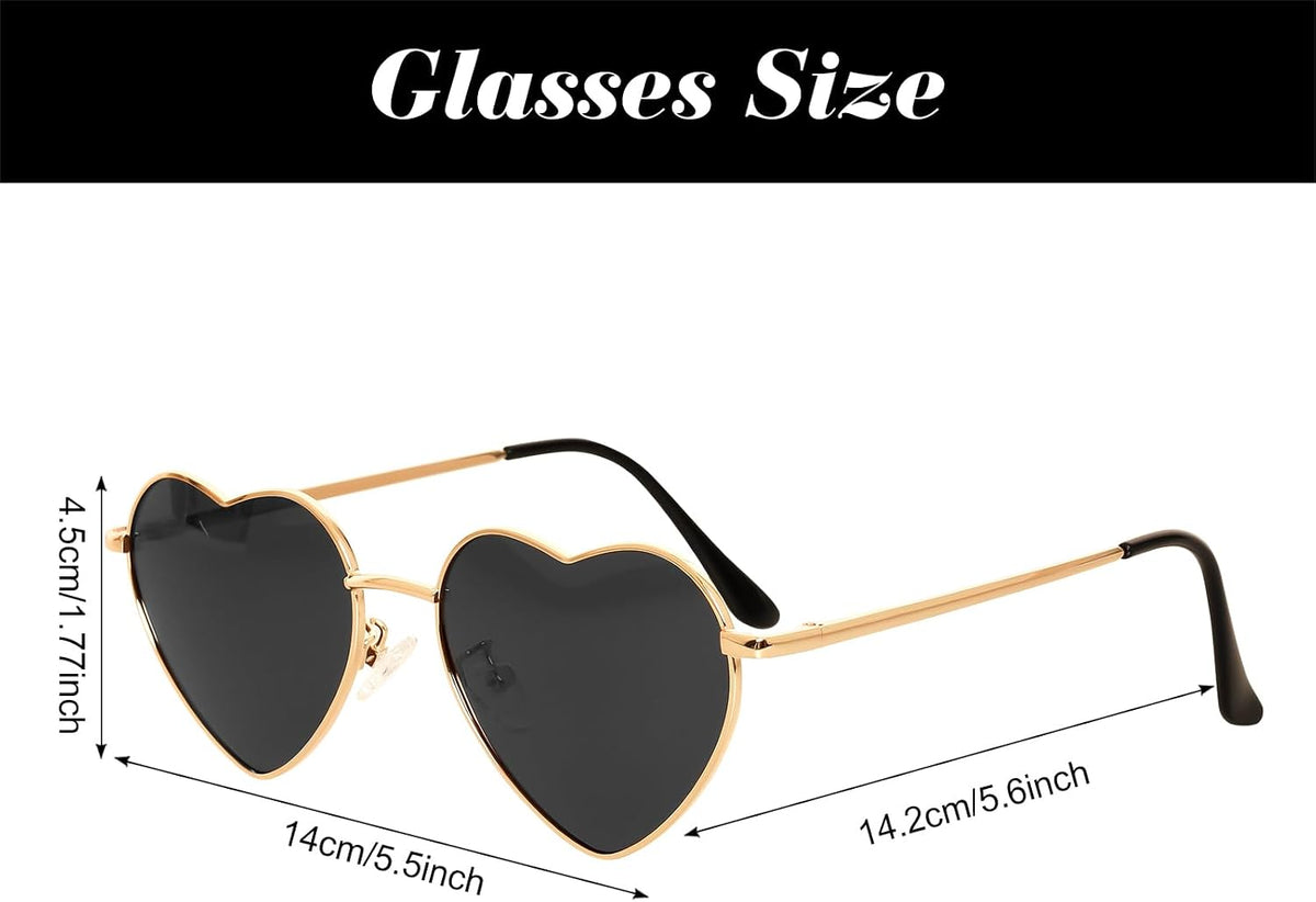 Women's Polarized Heart Shaped Sunglasses With UV400 Protection
