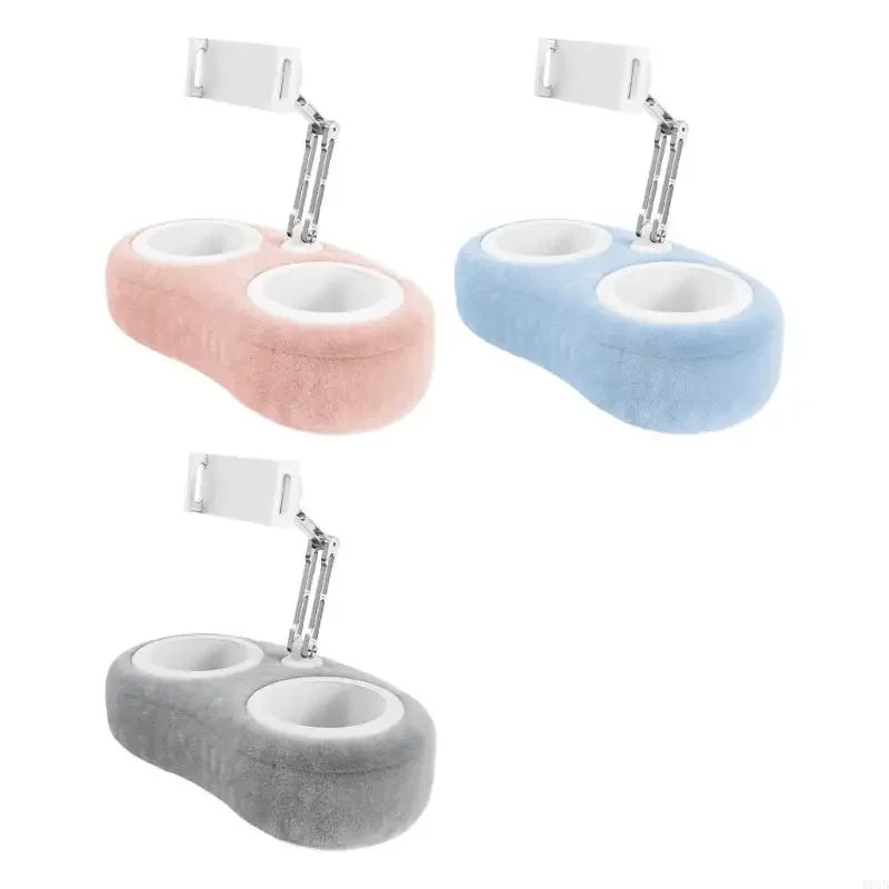 Plush Tablet Pillow Snack Stand