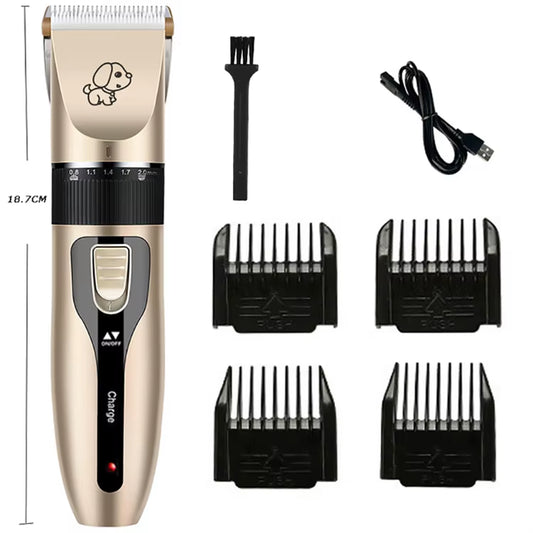 Professional Electric Pet Hair Trimmer Set With Ceramic Blade