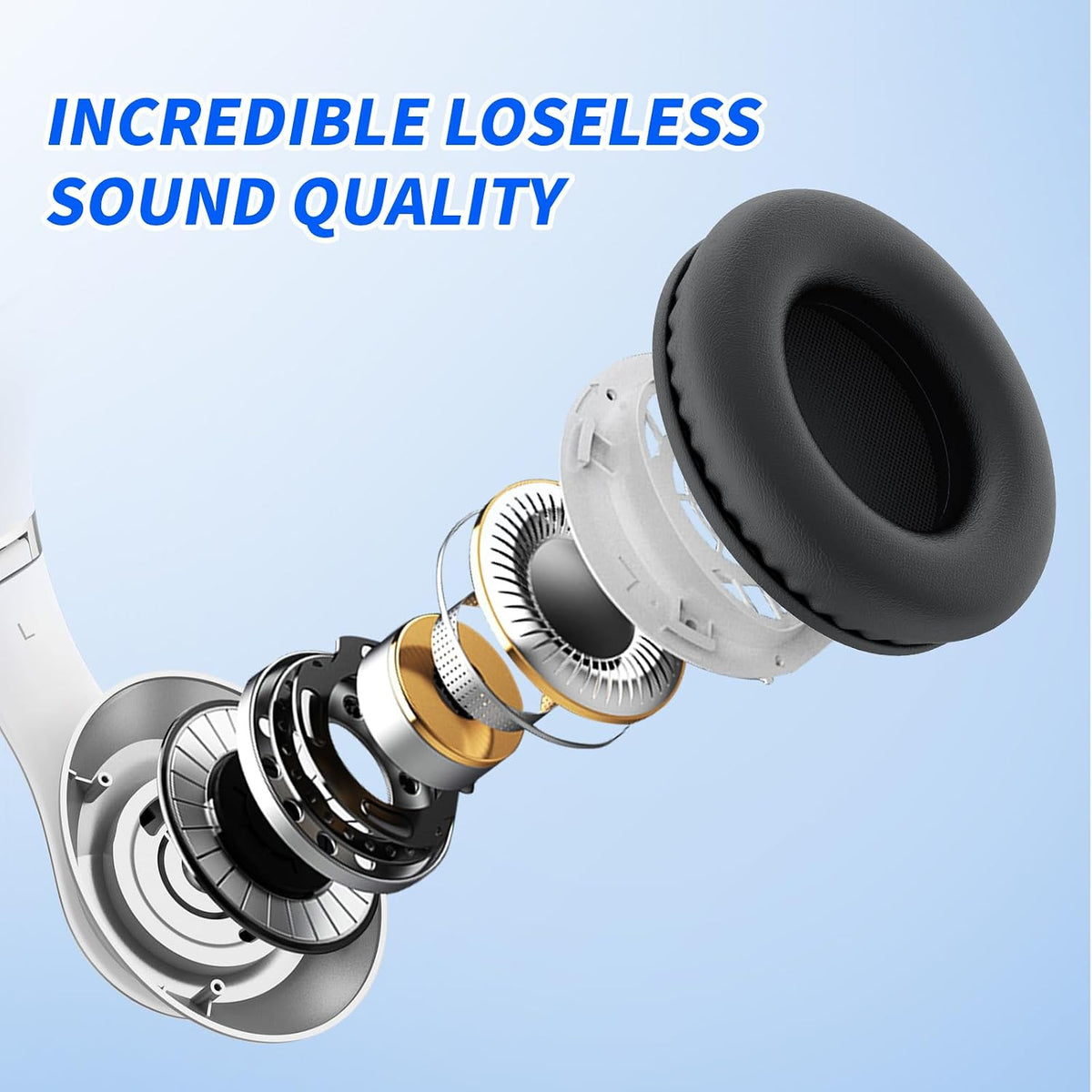 Sleek Foldable Bluetooth Headset With Soundproof Technology