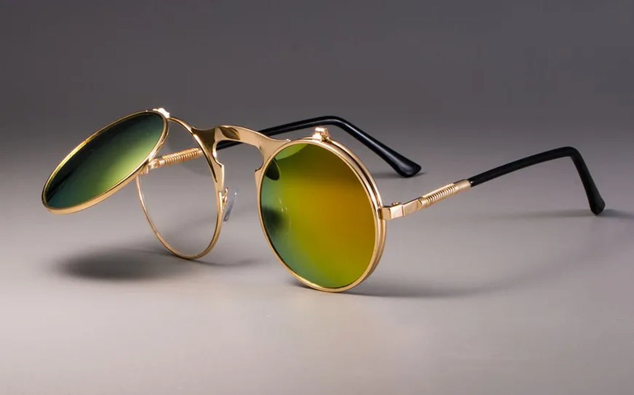 Sleek Unisex Circular Sunglasses With UV400 Protection 