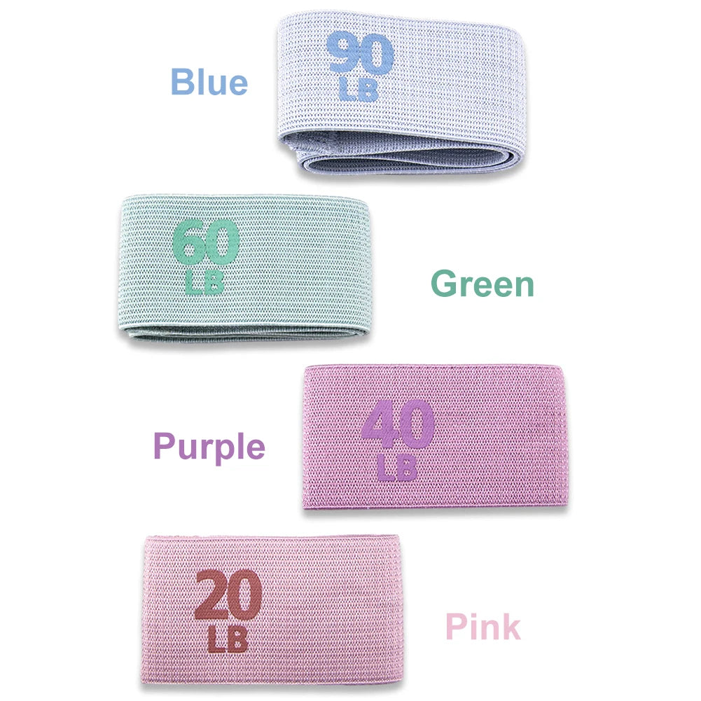 Portable Anti-Slip Elastic Workout Bands For Glutes & Thighs