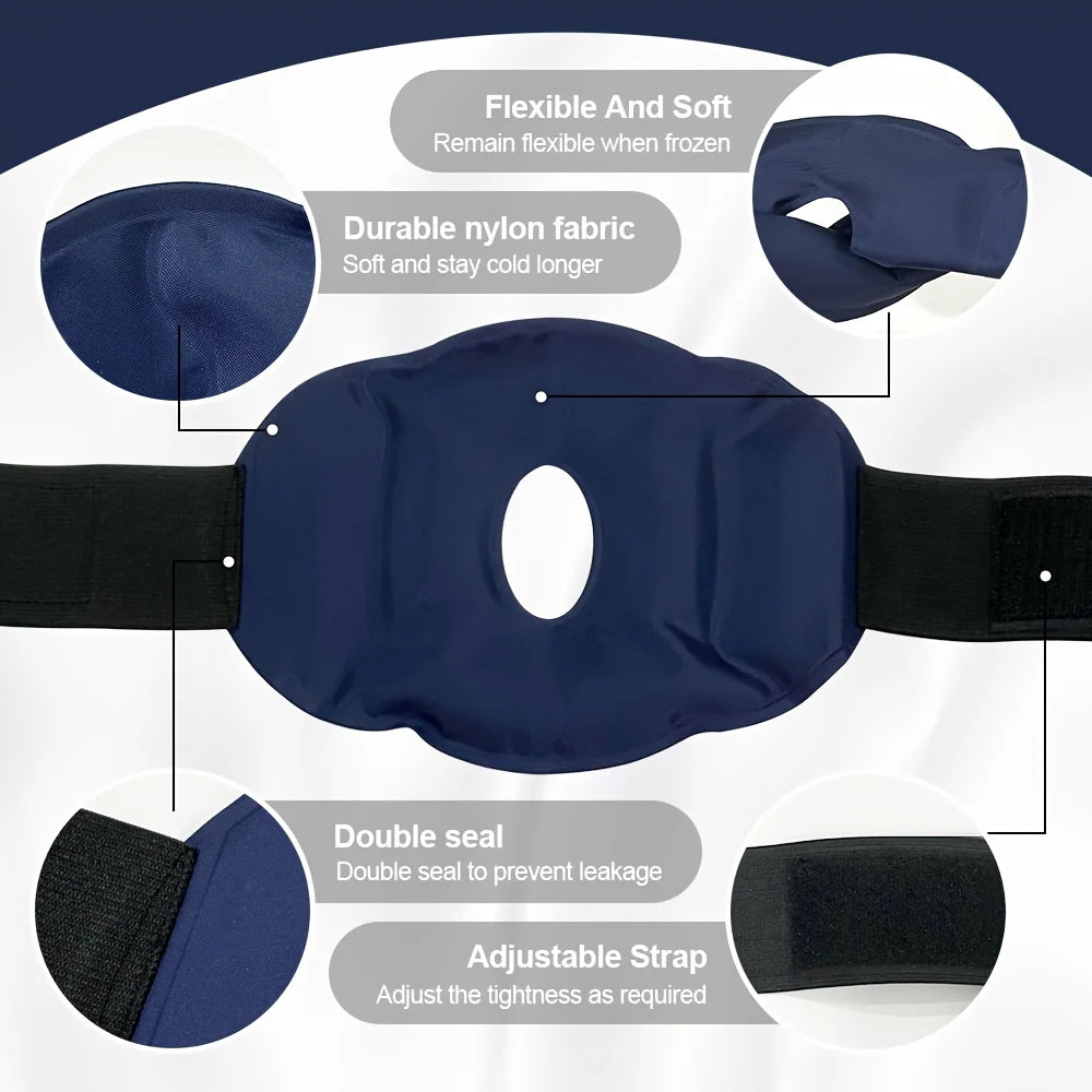 Adjustable Ice/Heat Compression Wrap For Knee
