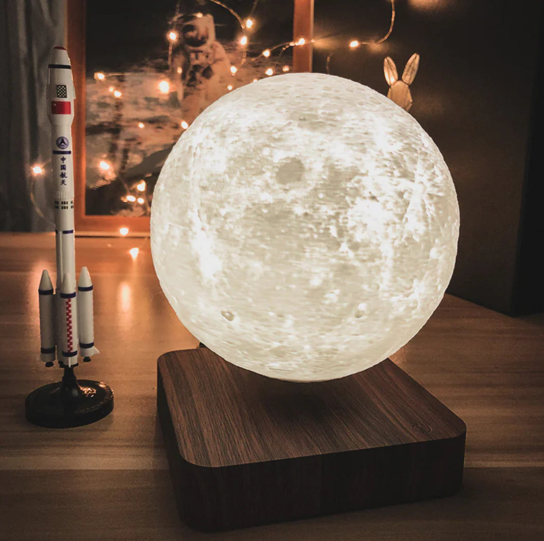 Levitating Moon & Galaxy (Electromagnetic Field)