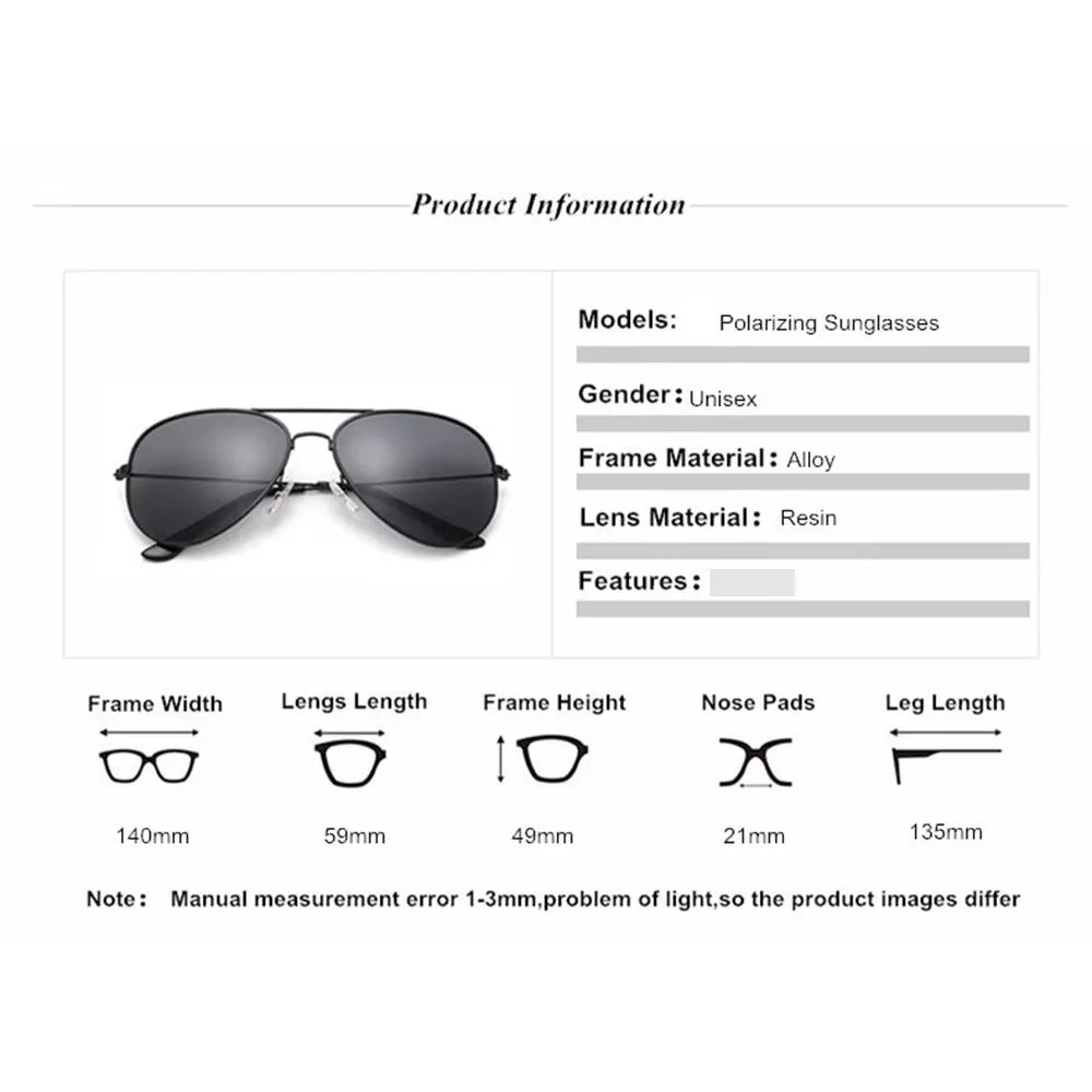 Sleek Unisex Designer Sunglasses Ultra Polarized With UV400 Protection