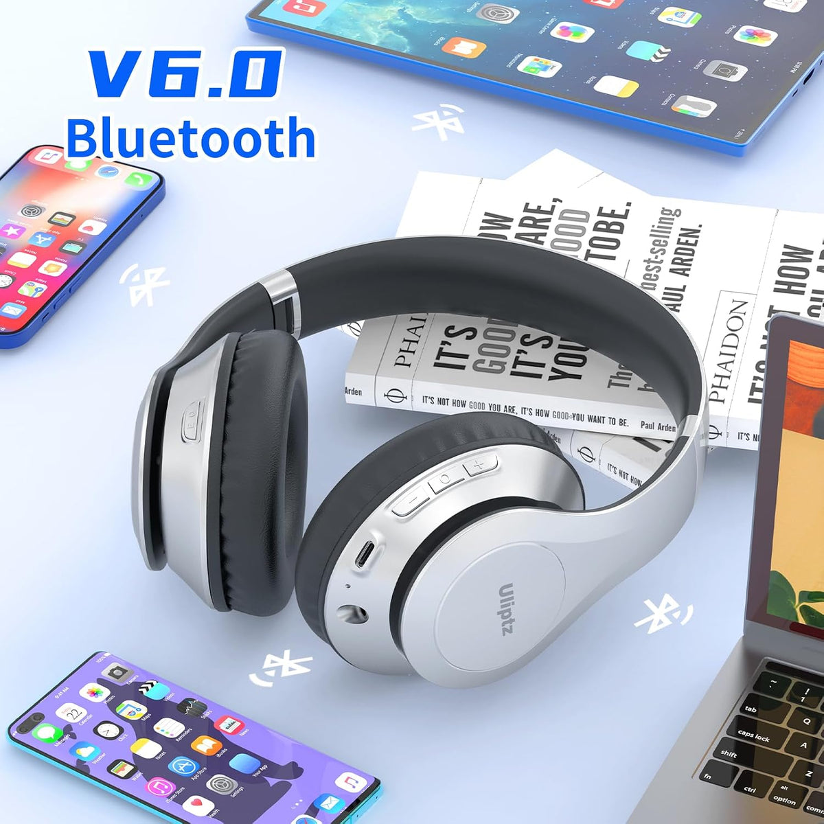 Sleek Foldable Bluetooth Headset With Soundproof Technology