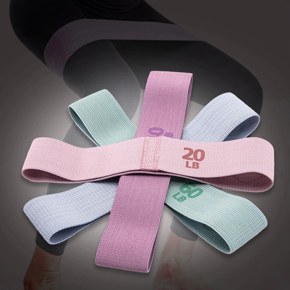 Portable Anti-Slip Elastic Workout Bands For Glutes & Thighs