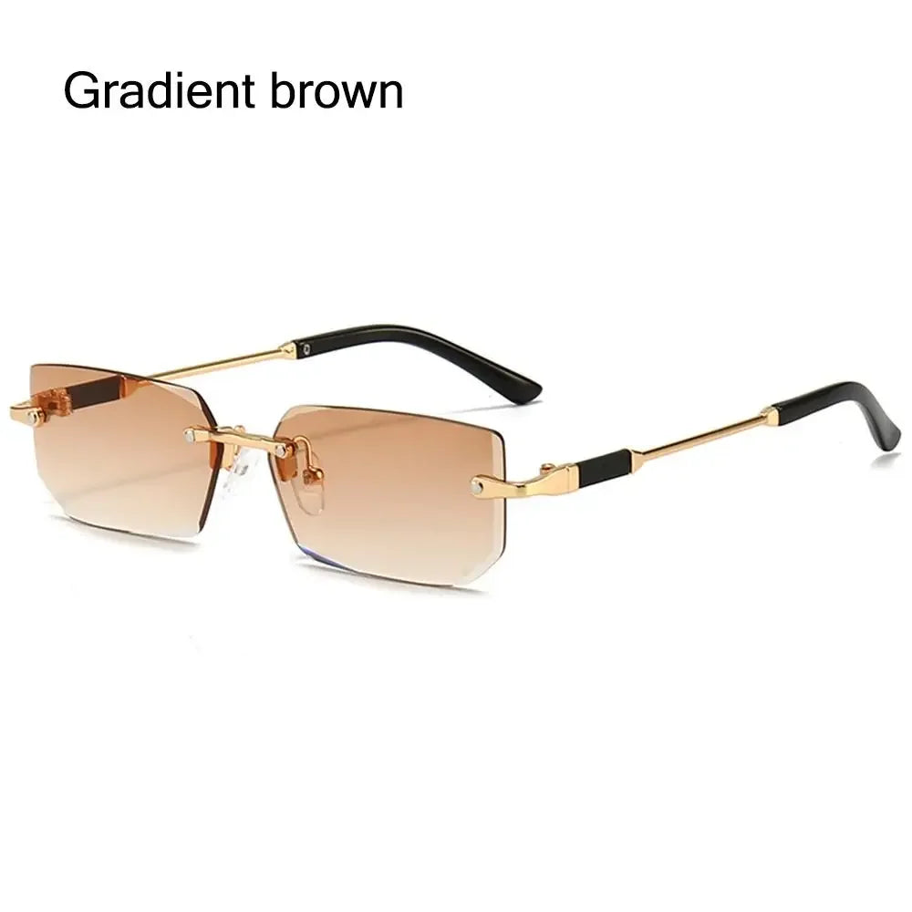Y2K Unisex Modern Rimlesss Shades With UV400 Protection