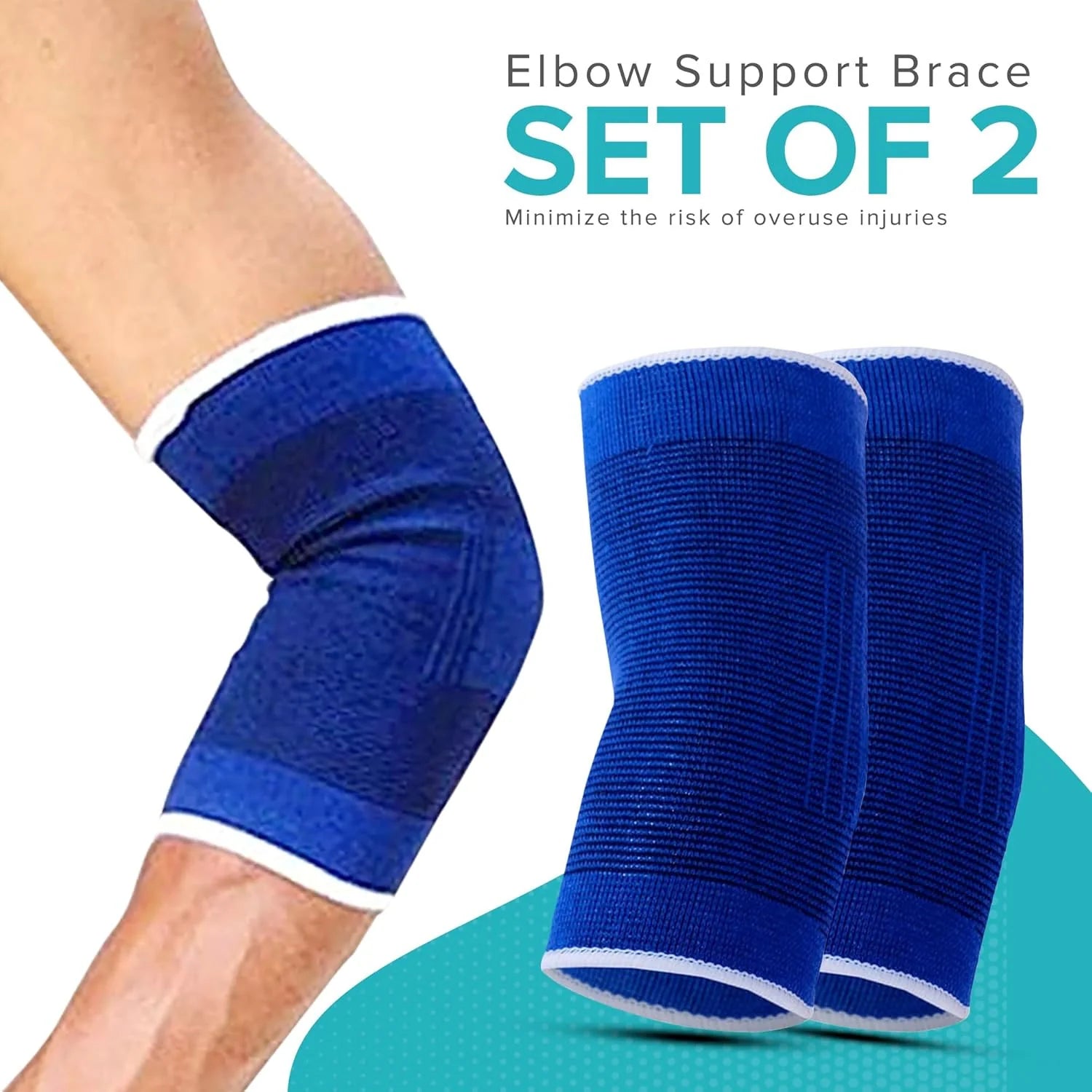 Elastic Elbow Compression Sleeve With Full Range Of Motion