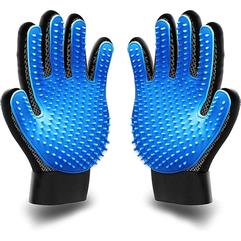 Double Sided De-Shedding & Scrubbing Glove/Brush For Pets