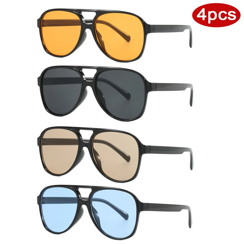Casual Sleek Unisex Gradient Sunglasses With UV400 Protection