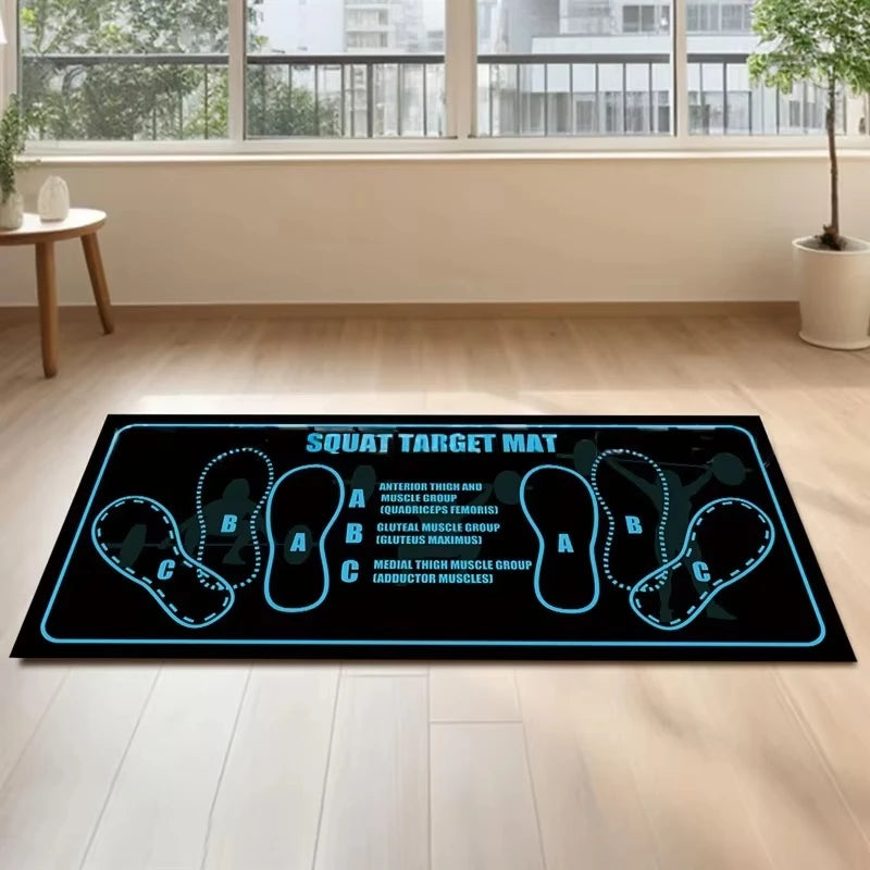 14x32in Squat Mat With Foot Placing Guide 