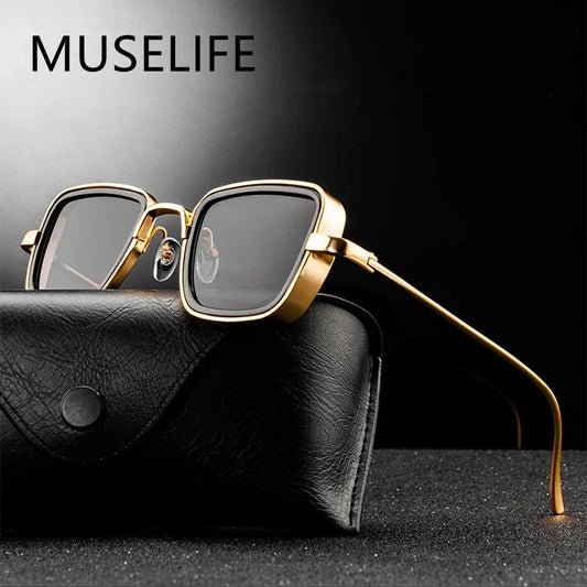 Men's Stylish "Steampunk" Style Sunglasses With UV400 Protection