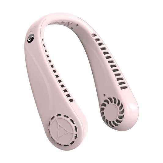 5 Speed Portable Neck Fan USB Rechargeable With Dual Air Cooling