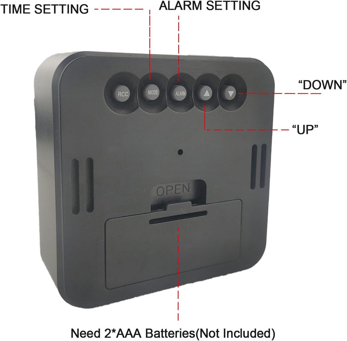 Small Digital Alarm Clock With Backlight
