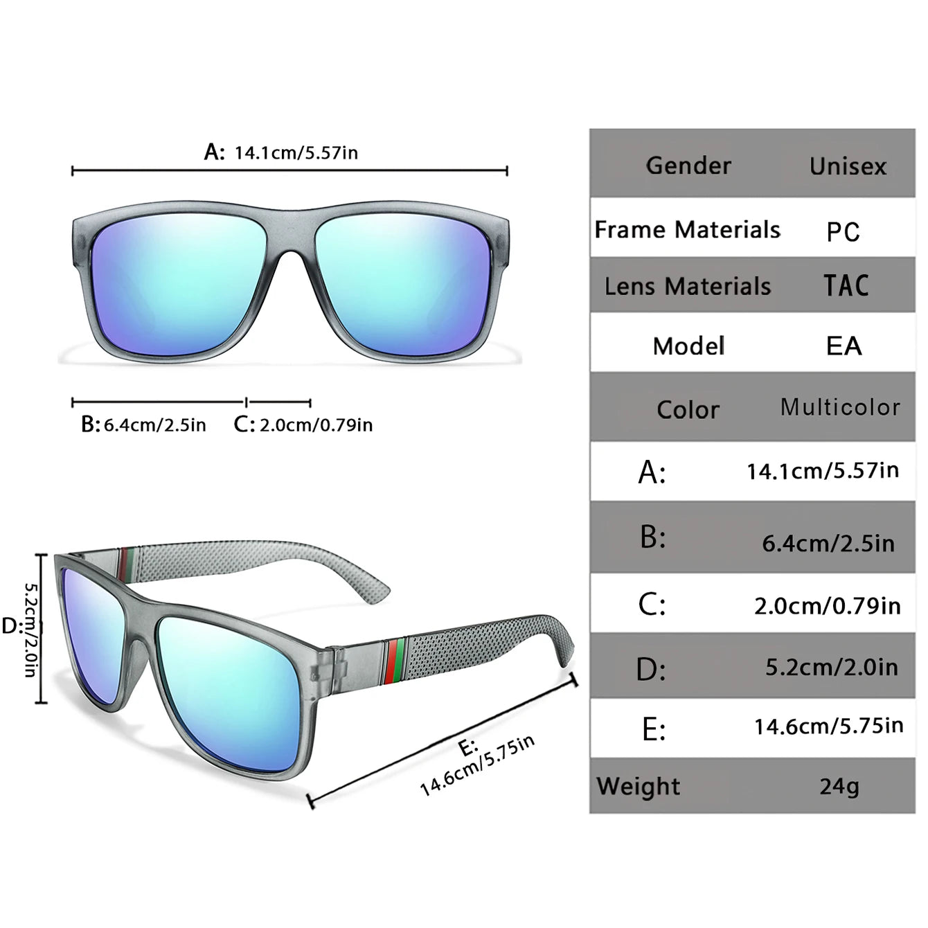 UV400 Polarized Sunglasses for Driving, Fishing, and Other Outdoor Activities
