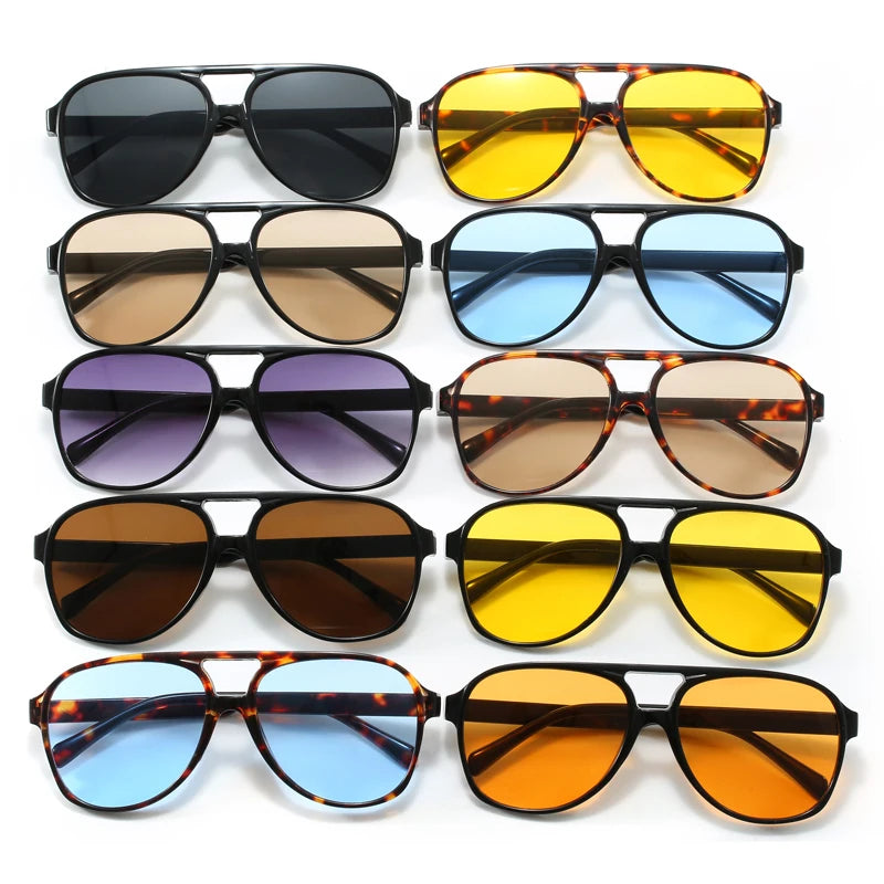 Casual Sleek Unisex Gradient Sunglasses With UV400 Protection