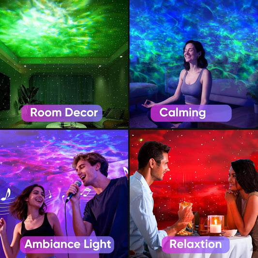 LED Astronaut Galaxy Night Light Projector